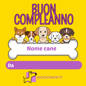 gift card compleanno cane