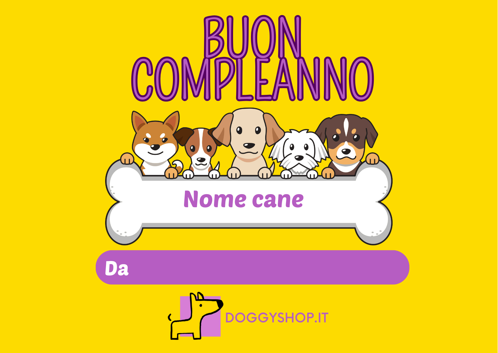 Gift Card Compleanno Cane 